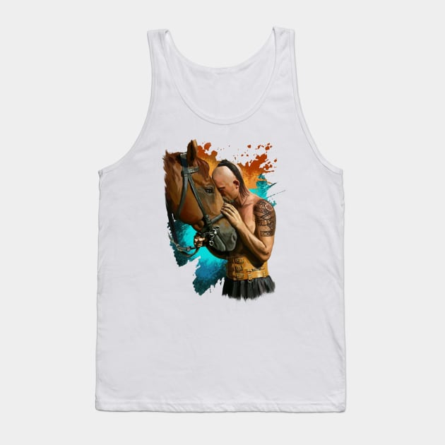 cossack with horse Tank Top by xlhombat